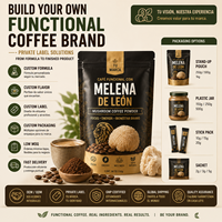 Café Funcional de Marca Privada con Melena de León en Polvo