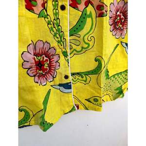 ชุดนอนผ้าฝ้ายทำมือ ลายดอกไม้ ชุดลำลอง ทำจากผ้าทอ - Product Image 4