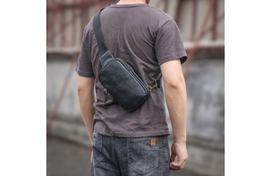 Bandolera de cuero a la moda, riñonera de gran capacidad para mujer, en el pecho bandolera, riñonera para mujer, - Product Image 3