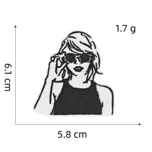 Parches Tejidos Ecológicos de Alta Calidad con Diseños de Flores y Alfabeto, Color Personalizado, para Coser, para Artículos de Eventos, Hombre/Mujer - Product Image 5