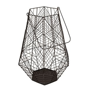 Lanterne en fer design pour la décoration moderne de la maison, alliant un design minimaliste en métal et un éclairage décoratif chaleureux - Product Image 1