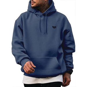 Premium <b>Men</b>’s <b>Blue</b> <b>Hoodie</b> Soft Cotton Blend Casual Wear Comfortable Sweatshirt for Winter Fashion - Product Image 1
