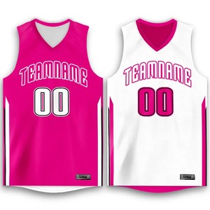 ร้อนขายที่กําหนดเองแห้งเร็วระบายอากาศกีฬา reversible ผู้ชายว่างเปล่าบาสเกตบอลที่กําหนดเองเย็บชุดบาสเกตบอลเสื้อกีฬา - Product Image 5