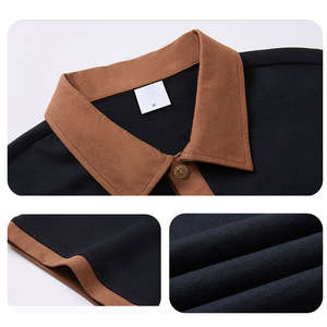 Nouvelle chemise décontractée pour homme à manches courtes, coupe oversize, en coton tricoté brodé de haute qualité, séchage rapide - Product Image 5