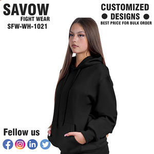 Femmes surdimensionné 100% coton pull à capuche imprimé Streetwear polaire vestes décontracté hiver mode avant Logo sweats - Product Image 3