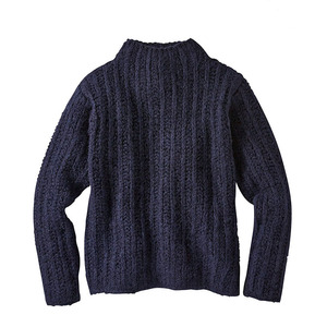 Suéter de Hombre de Punto, Cuello Alto, Manga Larga, 100% Algodón, Invierno, Servicio OEM ODM, Logotipo Personalizado, Diseño de Diseñador - Product Image 4