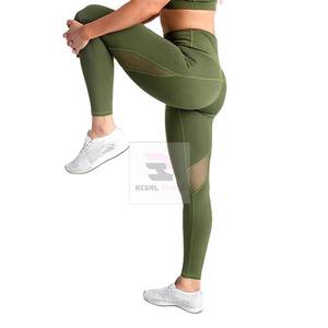 Pantalones de gimnasio de cintura alta personalizados para mujer, mallas de punto para Yoga y Fitness, material tejido - Product Image 2