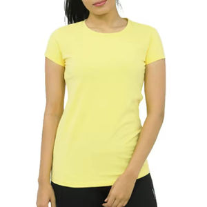 T-shirts pour femmes de haute qualité Usine en gros Couleur unie personnalisée Nouvelle arrivée Design décontracté Imprimer Vêtements décontractés - Product Image 5