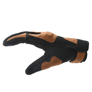 Gants de moto à doigts entiers en cuir et spandex respirants antidérapants pour le sport - Product Image 1
