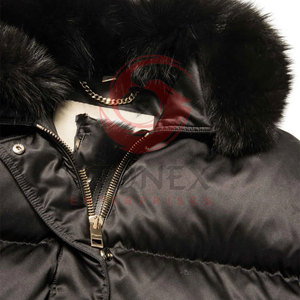 Winter Streetwear <b>Jacket</b> <b>Men</b> Women Thickened Stand Collar Hooded Windproof <b>Canvas</b> Zipper Closure Waterproof Puffer - Product Image 4