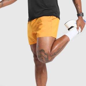 Custom Logo Sports Active Workout Gym Athletic <b>Shorts</b> High Quality Yellow Stretch Micro <b>Cool</b> Casual Drawstring with Mid Waist - Product Image 4