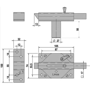 Lince 3935/hc/ Serratura Cromata Destra - Product Image 2