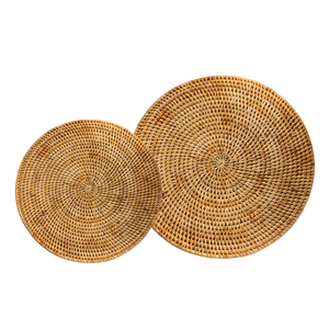 Hot Trend WOVEN <b>RATTAN</b> CHARGER PLATE <b>PLACEMATS</b> Handwoven Dining Accessory for Boho Home Style Vietnam Crafts - Product Image 1