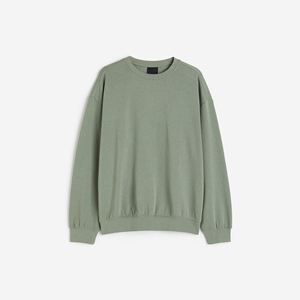 Sweat-shirt oversize pour homme, streetwear urbain, mélange de coton, polaire, ample, épaules tombantes, décontracté, streetwear, pull, OEM, marque privée - Product Image 3