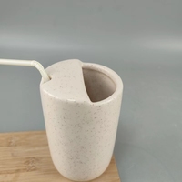 Hoogwaardig Koreaans creatief fruitvormig deksel drinkbeker meisje Instagram schattig drankje groene keramische mok 301-400ml