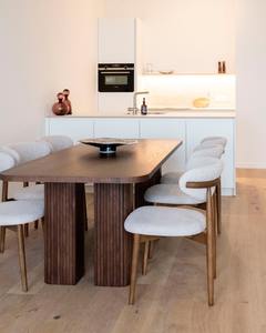 Venta al por mayor, gran oferta, cafetería nórdica moderna, comedor, sala de estar, restaurante, hogar, respaldo Simple, sillas de comedor laterales de madera maciza - Product Image 6