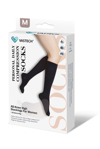 Personal Daily Compression Socks Women Tigh High Compression <strong>Stockings</strong> Easy Travel Support Socks Pressure Class 15-21mmHg - Product Image 4