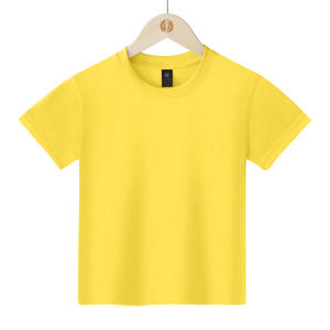 T-shirt pour enfants en coton 100% de haute qualité, col rond, séchage rapide, style décontracté, tendance, manches courtes, design lavé, prix de gros abordable - Product Image 2