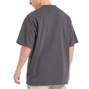 เสื้อยืดผ้าฝ้าย300gsm ขนาดใหญ่พิเศษสำหรับผู้ชายเสื้อยืดถักแขนสั้นผ้าคอตตอน100% ขนาดใหญ่พิเศษพิมพ์โลโก้ได้ตามต้องการ - Product Image 2