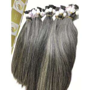 Bleach 613 Rubio Gris Natural Europeo 40 100cm Paquetes de cabello Remy vietnamita a granel 100% Extensiones de cabello humano crudo - Product Image 6