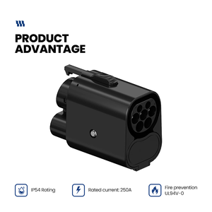Nouvel adaptateur de charge EV double norme CCS1 CCS2, câble de charge rapide DC, niveau 3, 250A, 250kW, IP54, portable, durable, CN - Product Image 4