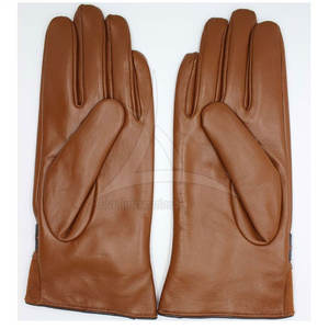 Gants en cuir doublés de laine douce pour hommes - Gants d'hiver élégants pour l'extérieur avec un design respirant et écologique - Product Image 3