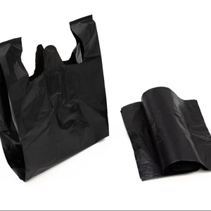 Bolsas de comestibles de plástico transparente PE Bolsas de agradecimiento de supermercado reutilizables para negocios - Product Image 1