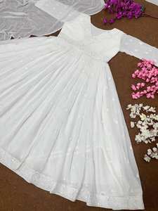 NUEVO DISEÑADOR VERANO TRABAJO PESADO GEORGETTE VESTIDO CON DUPATTA - Product Image 6