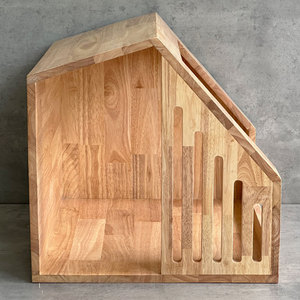 Casa para Mascotas Moderna con Diseño Animal en Madera de Caucho NTC001, Jaula de Madera de Abeto Sólido para Perros, Casa para Hámster para Usar en la Sala de Estar - Product Image 6