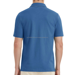 เสื้อยืดโปโลผู้ชายสีดำเข้ารูป - Product Image 4