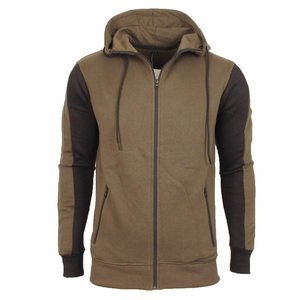 Survêtement de sport à capuche pour hommes lourds avec logo personnalisé impression bouffante survêtements de jogging à blocs de couleurs pour l'hiver - Product Image 2