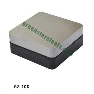 Bloque de acero cuadrado con base de goma, herramienta para hacer joyas, bloque de estampado de metal para joyeros | N.º de artículo: GS-10D - Product Image 1