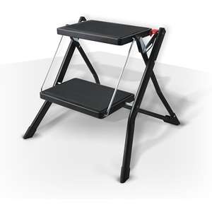 MSV - Pata de Acero Ligera Plegable en 2 Pasos y Antideslizante, Máximo 150 kg, Negro Mate - Product Image 2