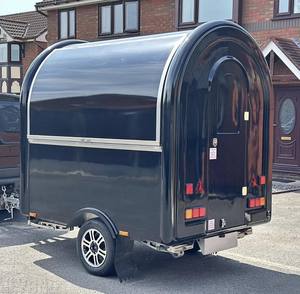 Remorque de camion de cuisine mobile en aluminium à deux roues, kiosque de restauration de rue, chariot de traiteur pour service de restauration rapide en extérieur - Product Image 5