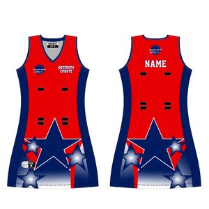 เดรสเน็ตบอลของผู้หญิงเดรสตาข่ายทรงเอไลน์แห้งเร็วพร้อมเครื่องแบบ MOQ ต่ำแบบสั่งทำ - Product Image 1