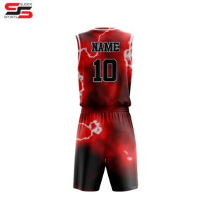 Maillots de basket-ball sans manches en polyester respirant de haute qualité pour l'été, vente en gros, ensembles de basket-ball imprimés par sublimation, OEM - Product Image 2