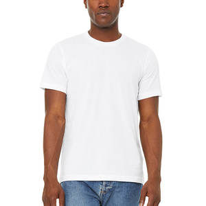 T-shirt uni en coton 100% léger et doux, col rond, pour homme, été - Product Image 1