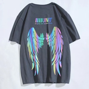 Camisetas de Jersey de calidad superior Unisex personalizadas, diseño de verano transpirable, estampado en caliente reflectante colorido para hombres de talla grande, nuevo - Product Image 3