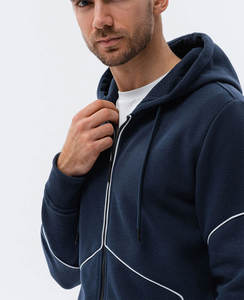 Sudadera unisex con logotipo personalizado, chándal de lana de felpa francesa para hombre, chándal informal transpirable para hombre - Product Image 5
