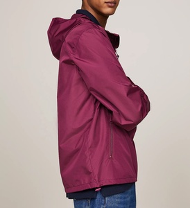 Ventes en gros de vestes coupe-vent pour hommes en grande taille, de haute qualité, respirantes, en nylon, avec doublure en maille, capuche en fourrure, vêtements de sport - Product Image 5