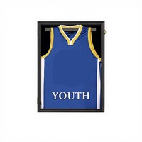Cadre photo en bois classique Huajia, équipe de basket-ball pour enfants et jeunes, commémoratif, sportif, écologique, fait main, noir