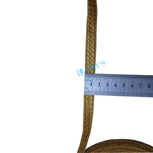 Trenza de encaje de oro francés al por mayor y flecos, OEM, adorno de encaje trenzado de oro ceremonial para decoración artesanal de prendas ceremoniales - Product Image 1