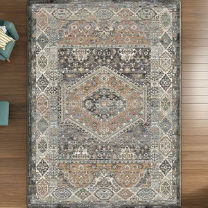 Tapis mince en polypropylène super classique et moderne à haute pile fabriqué à la machine en Turquie Tous types de tapis - Product Image 2