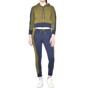 Chándales último diseño chándal Mujer con capucha algodón sudor traje gimnasio trajes chándal para mujer alta calidad precio razonable - Product Image 2