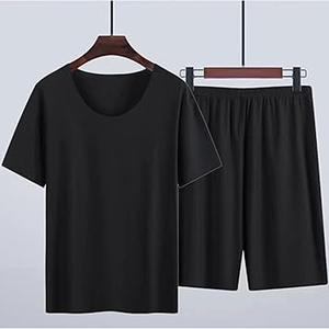Costume d'été deux pièces pour hommes, coupe ample, short 2 pièces décontracté, confort maximal, tailles personnalisées (XS 5XL) variété - Product Image 3