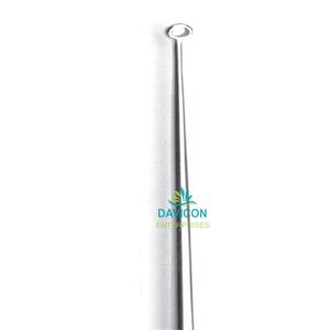 Curette auriculaire manuelle DAVICON DE-021033 certifiée CE, instrument chirurgical en acier inoxydable de haute qualité, procédures de classe I - Product Image 1