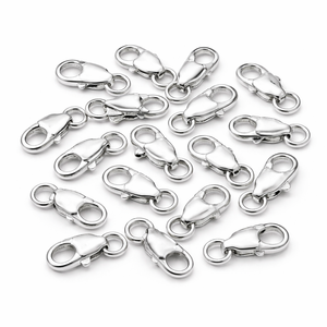 925 Sterling Silver Lobster Claw Clasp with <b>Ring</b> Jewelry Finding Tool & Equipment - Product Image 5