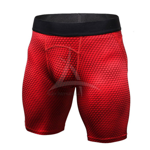 กางเกงขาสั้นผ้าสแปนเด็กซ์/ โพลีเอสเตอร์สำหรับผู้ชายพิมพ์โลโก้ได้ตามต้องการแห้งเร็ว - Product Image 1