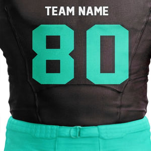 Dernier modèle personnalisé Vente en gros Uniforme complet personnalisé à manches courtes Hauts de football américain Maillot de football américain pour hommes - Product Image 4