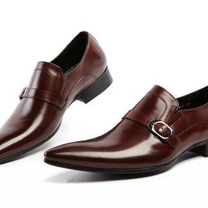 Chaussures en cuir respirantes avec talon rembourré et semelle souple, chaussures de mode pour hommes, chaussures décontractées - Product Image 4